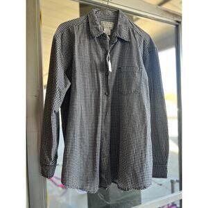 Vintage 1990's small print plaid flannel shirt size large